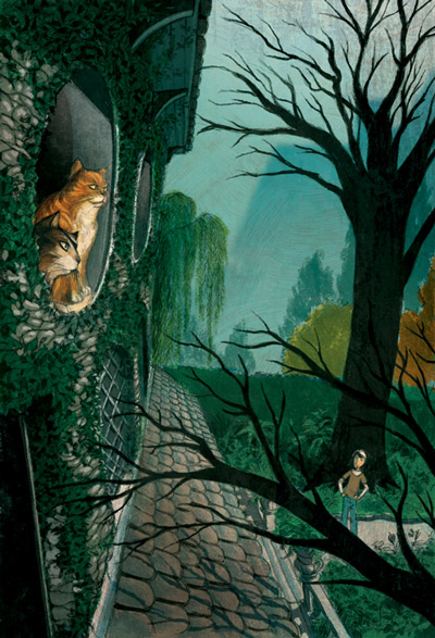 Olive being watched from the attic